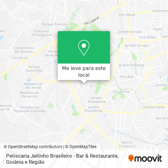 Petiscaria Jeitinho Brasileiro - Bar & Restaurante mapa
