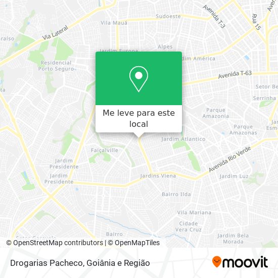 Drogarias Pacheco mapa