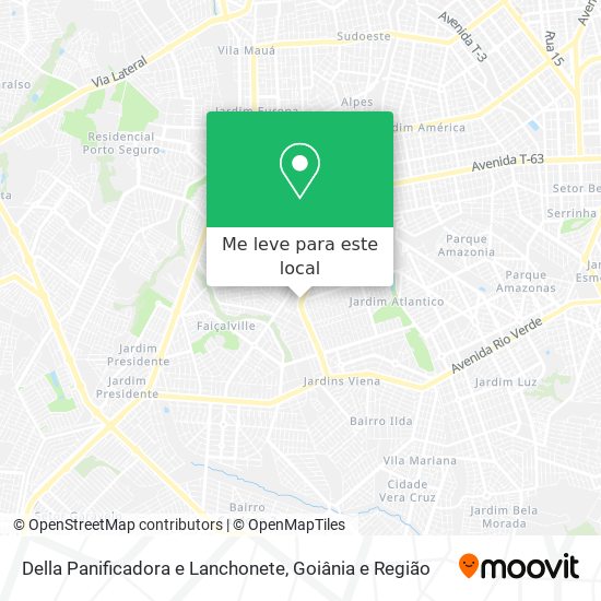 Della Panificadora e Lanchonete mapa