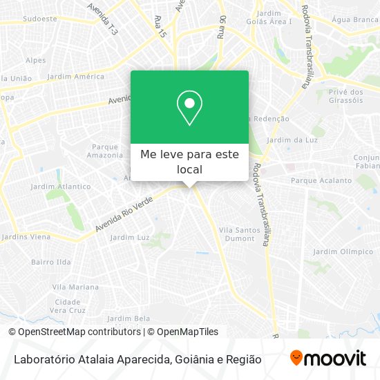 Laboratório Atalaia Aparecida mapa