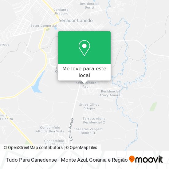 Tudo Para Canedense - Monte Azul mapa