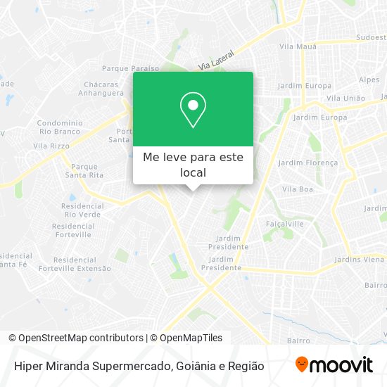 Hiper Miranda Supermercado mapa