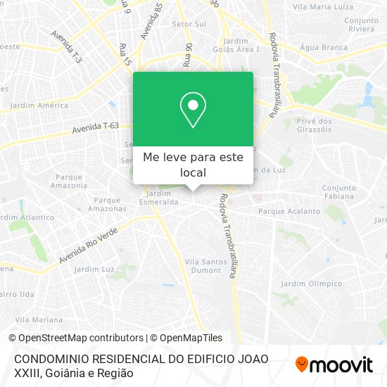 CONDOMINIO RESIDENCIAL DO EDIFICIO JOAO XXIII mapa
