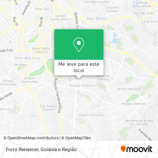 Forró Renascer mapa