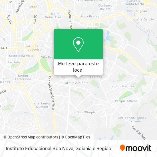 Instituto Educacional Boa Nova mapa