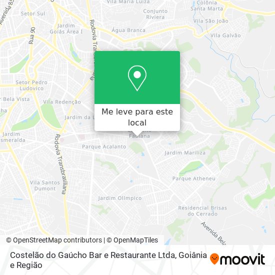 Costelão do Gaúcho Bar e Restaurante Ltda mapa