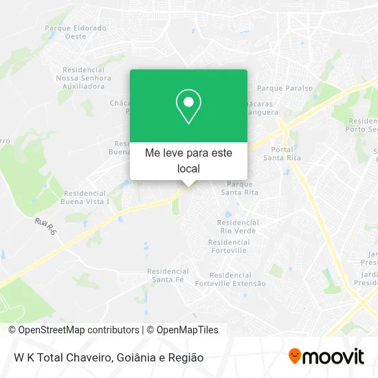 W K Total Chaveiro mapa