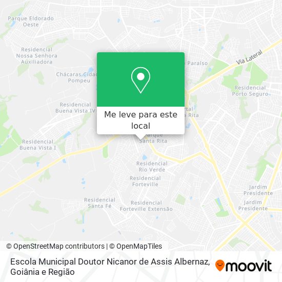 Escola Municipal Doutor Nicanor de Assis Albernaz mapa