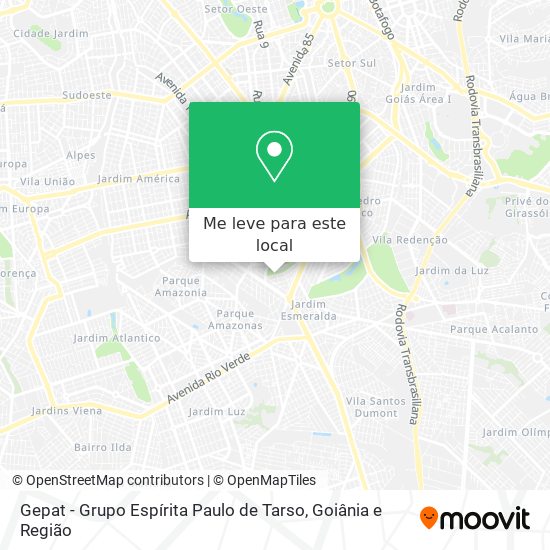 Gepat - Grupo Espírita Paulo de Tarso mapa