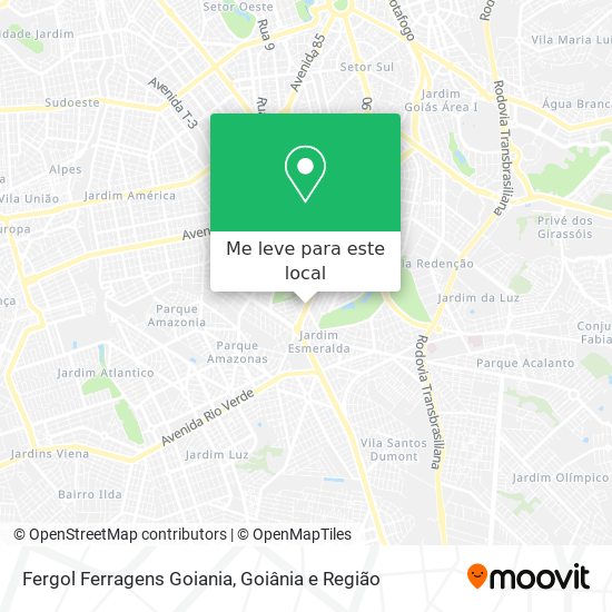 Fergol Ferragens Goiania mapa