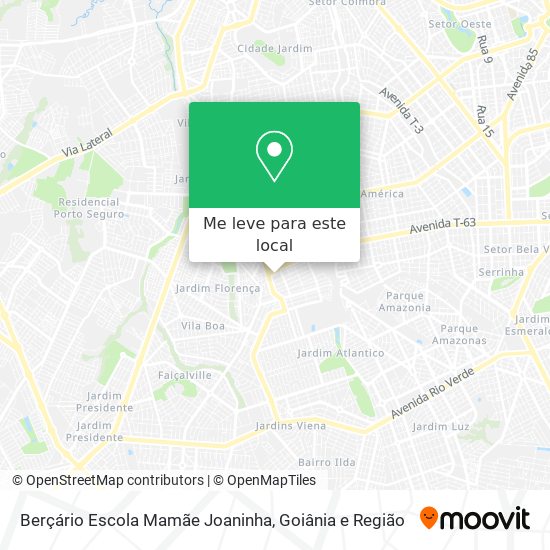Berçário Escola Mamãe Joaninha mapa