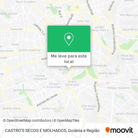 CASTRO'S SECOS E MOLHADOS mapa