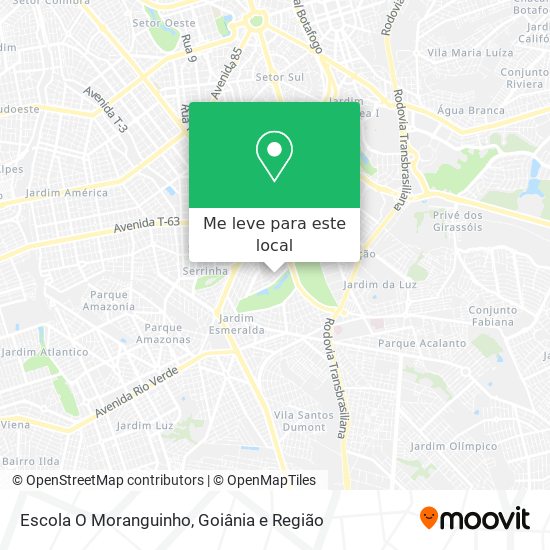 Escola O Moranguinho mapa