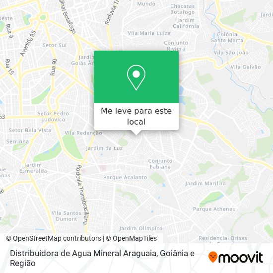 Distribuidora de Agua Mineral Araguaia mapa