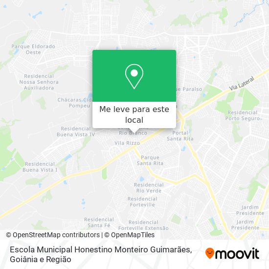 Escola Municipal Honestino Monteiro Guimarães mapa