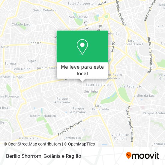 Berílio Shorrom mapa