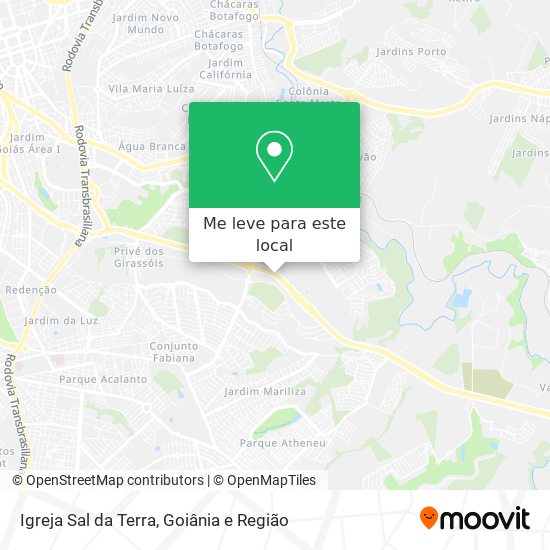 Igreja Sal da Terra mapa