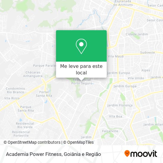 Academia Power Fitness mapa