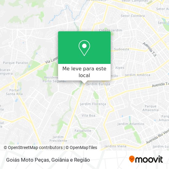 Goiás Moto Peças mapa