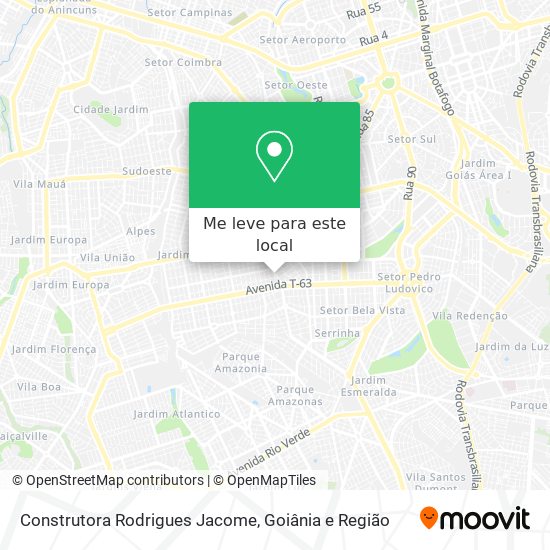 Construtora Rodrigues Jacome mapa