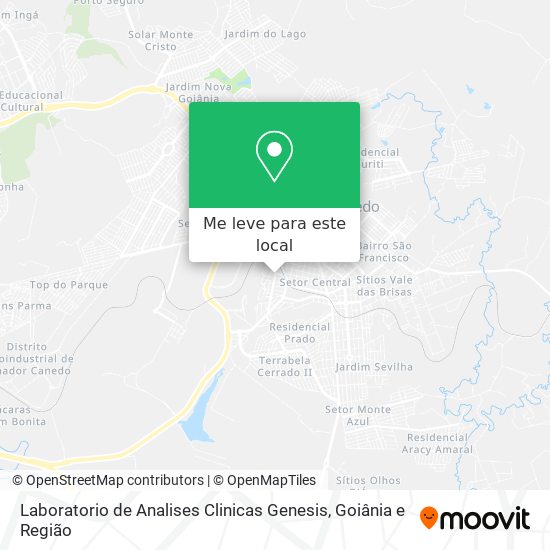 Laboratorio de Analises Clinicas Genesis mapa