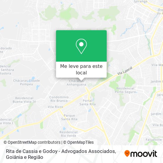 Rita de Cassia e Godoy - Advogados Associados mapa
