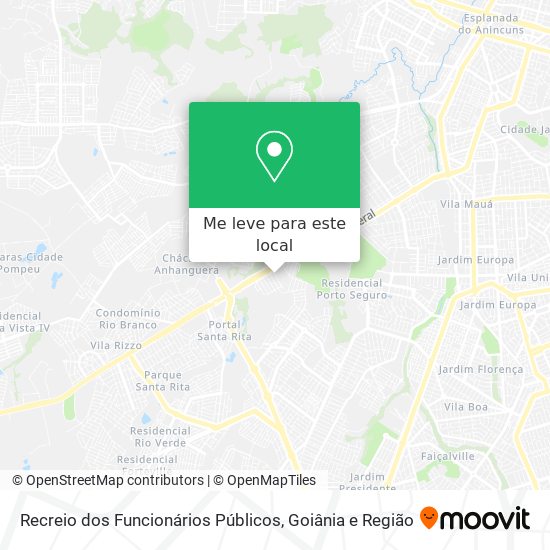 Recreio dos Funcionários Públicos mapa