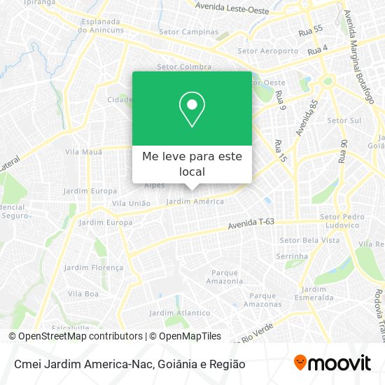 Cmei Jardim America-Nac mapa
