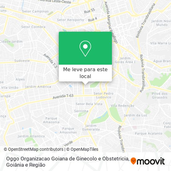Oggo Organizacao Goiana de Ginecolo e Obstetricia mapa