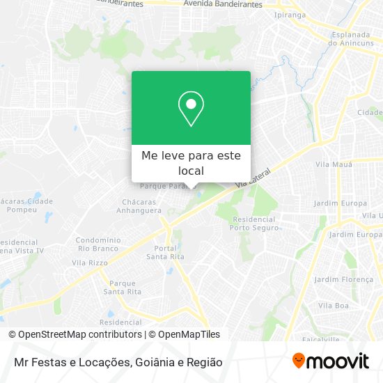 Mr Festas e Locações mapa