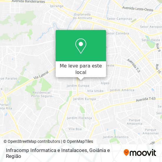 Infracomp Informatica e Instalacoes mapa