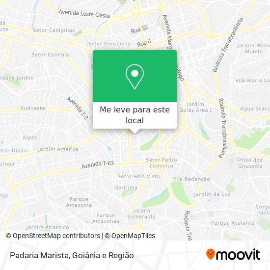 Padaria Marista mapa