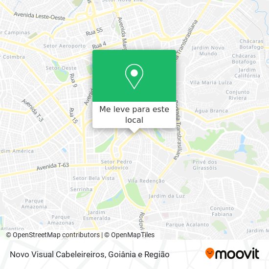 Novo Visual Cabeleireiros mapa