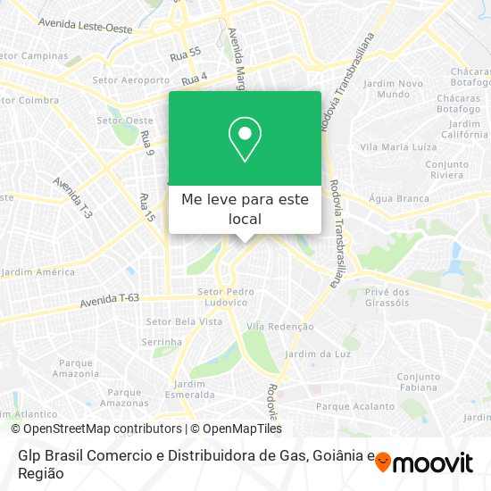 Glp Brasil Comercio e Distribuidora de Gas mapa