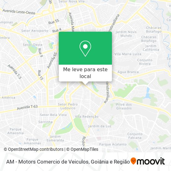 AM - Motors Comercio de Veiculos mapa