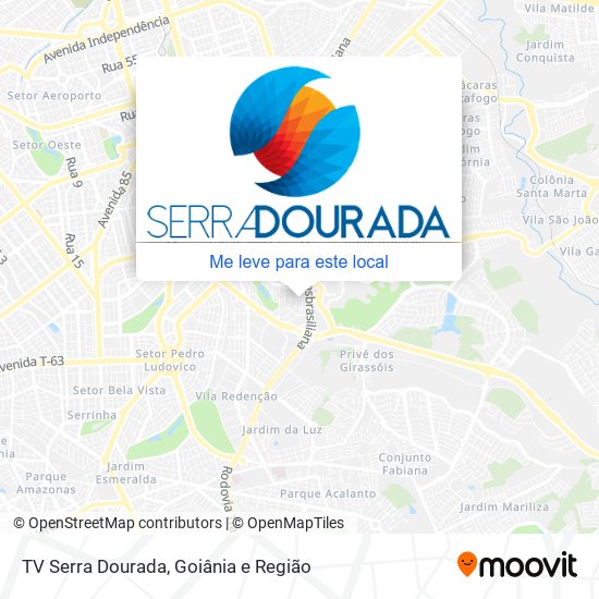 TV Serra Dourada mapa