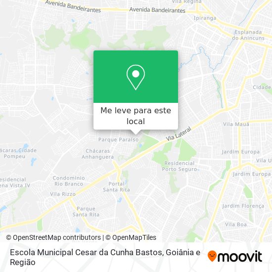 Escola Municipal Cesar da Cunha Bastos mapa