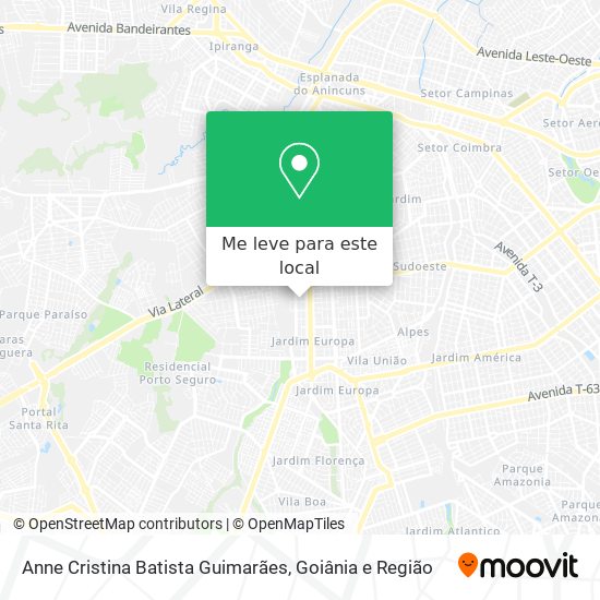 Anne Cristina Batista Guimarães mapa