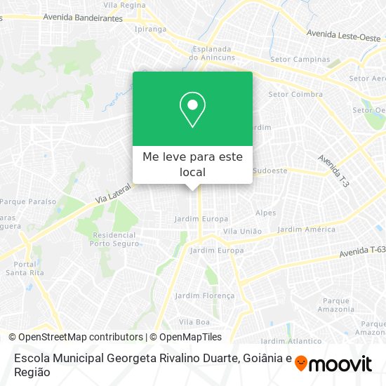 Escola Municipal Georgeta Rivalino Duarte mapa