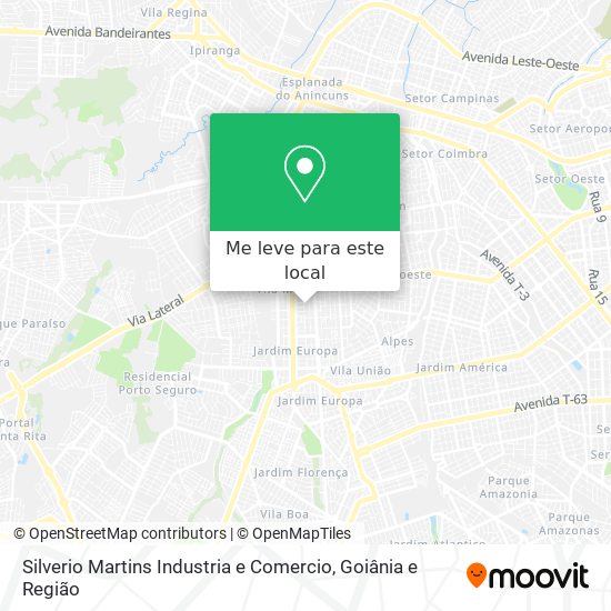 Silverio Martins Industria e Comercio mapa
