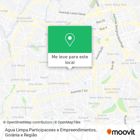 Agua Limpa Participacoes e Empreendimentos mapa