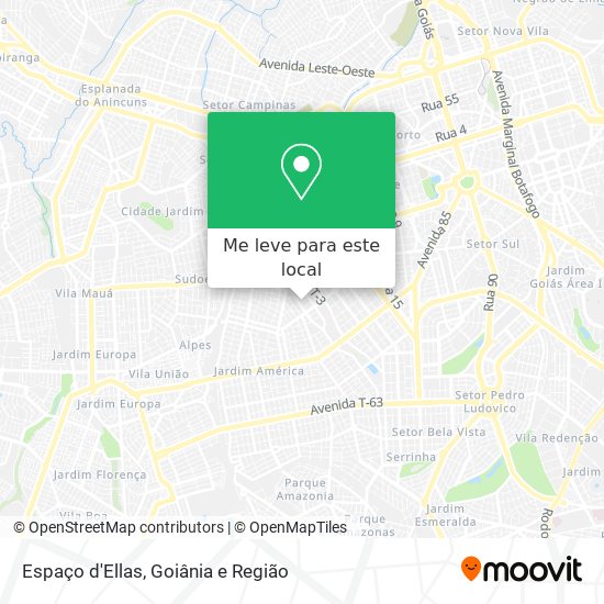 Espaço d'Ellas mapa