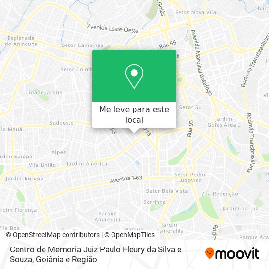 Centro de Memória Juiz Paulo Fleury da Silva e Souza mapa