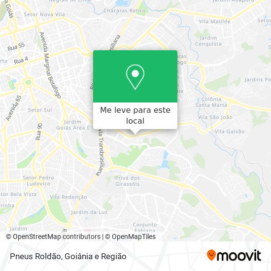 Pneus Roldão mapa