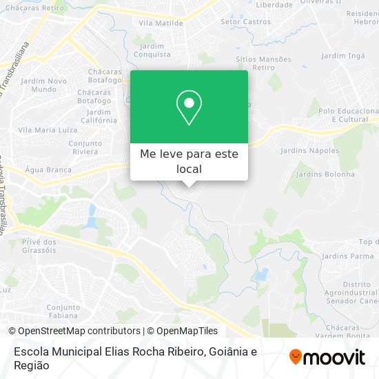 Escola Municipal Elias Rocha Ribeiro mapa