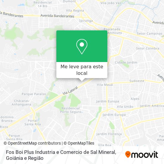 Fos Boi Plus Industria e Comercio de Sal Mineral mapa