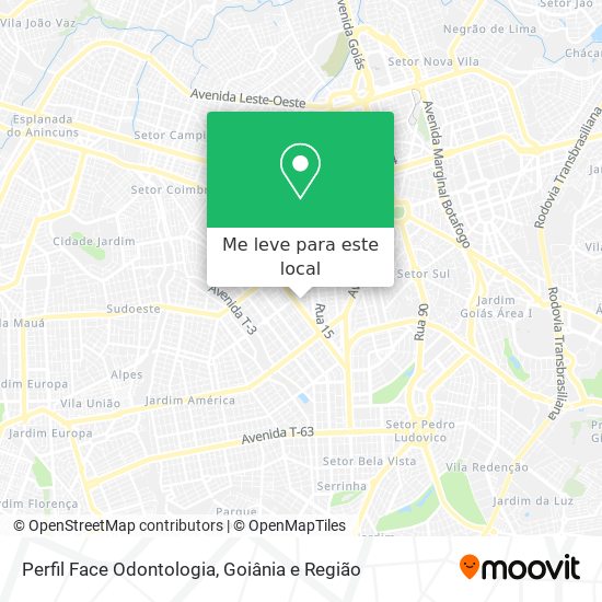 Perfil Face Odontologia mapa