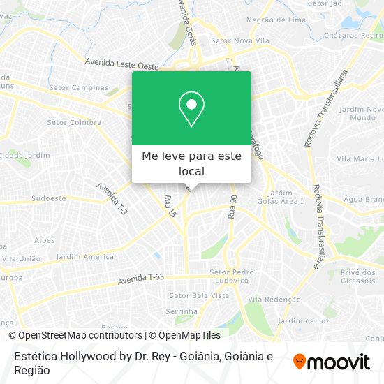 Estética Hollywood by Dr. Rey - Goiânia mapa