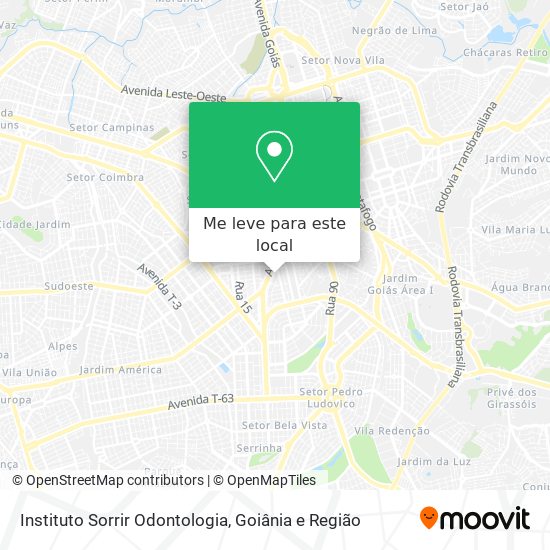 Instituto Sorrir Odontologia mapa