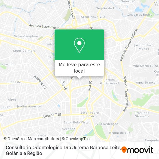 Consultório Odontológico Dra Jurema Barbosa Leite mapa